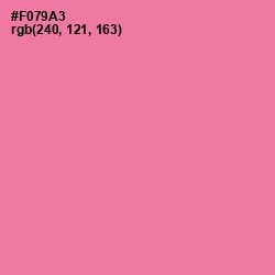 #F079A3 - Hot Pink Color Image