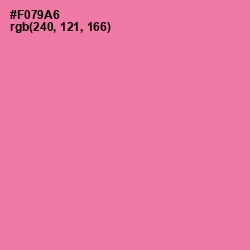 #F079A6 - Persian Pink Color Image