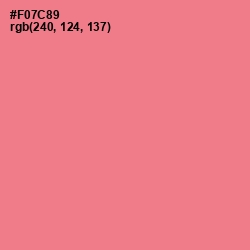 #F07C89 - Froly Color Image