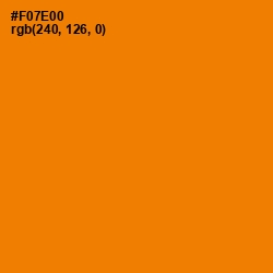 #F07E00 - Chilean Fire Color Image