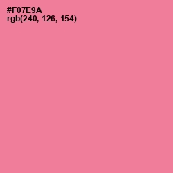 #F07E9A - Deep Blush Color Image