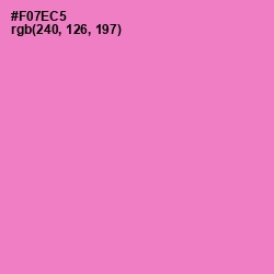 #F07EC5 - Orchid Color Image