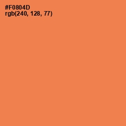 #F0804D - Tan Hide Color Image