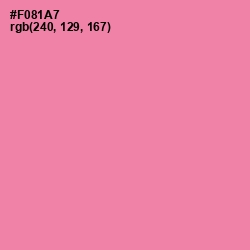 #F081A7 - Tickle Me Pink Color Image