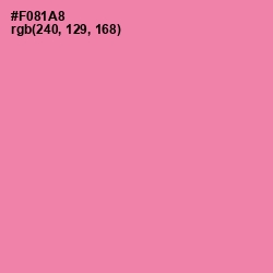 #F081A8 - Tickle Me Pink Color Image