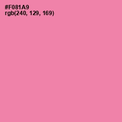 #F081A9 - Tickle Me Pink Color Image