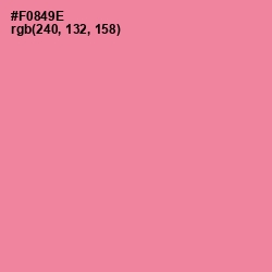 #F0849E - Sea Pink Color Image