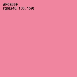 #F0859F - Sea Pink Color Image