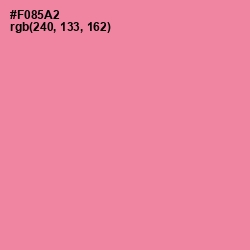 #F085A2 - Tickle Me Pink Color Image