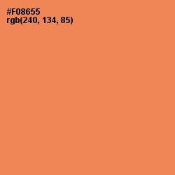 #F08655 - Tan Hide Color Image