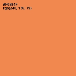 #F0884F - Tan Hide Color Image