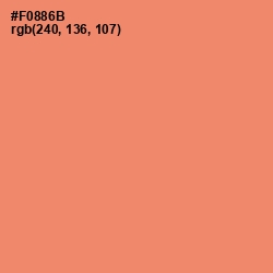 #F0886B - Salmon Color Image