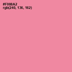 #F088A2 - Tickle Me Pink Color Image