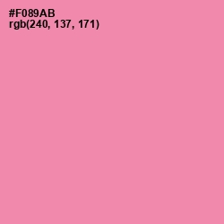 #F089AB - Tickle Me Pink Color Image