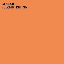 #F08A4E - Tan Hide Color Image
