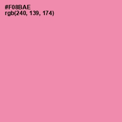 #F08BAE - Tickle Me Pink Color Image