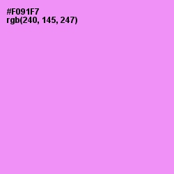 #F091F7 - Lavender Magenta Color Image