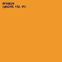 #F09829 - Sunshade Color Image