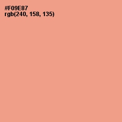 #F09E87 - Vivid Tangerine Color Image
