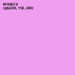 #F09EF0 - Lavender Magenta Color Image
