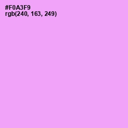 #F0A3F9 - Mauve Color Image