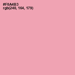 #F0A4B3 - Sundown Color Image