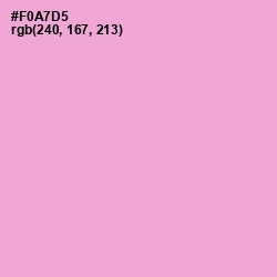 #F0A7D5 - Lavender Pink Color Image