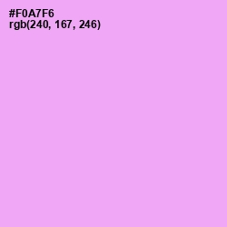 #F0A7F6 - Mauve Color Image