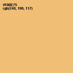 #F0BE75 - Macaroni and Cheese Color Image