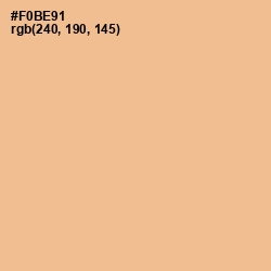 #F0BE91 - Gold Sand Color Image