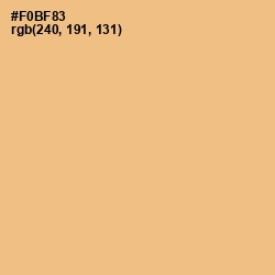 #F0BF83 - Gold Sand Color Image