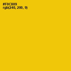 #F0C809 - Supernova Color Image