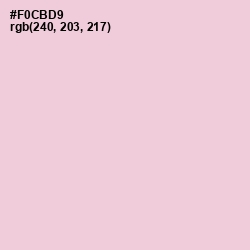 #F0CBD9 - Azalea Color Image