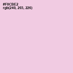 #F0CBE2 - Classic Rose Color Image