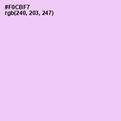#F0CBF7 - French Lilac Color Image