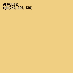 #F0CE82 - Chardonnay Color Image