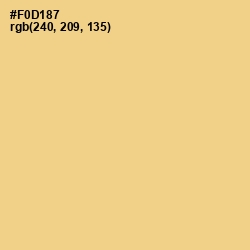 #F0D187 - Buff Color Image