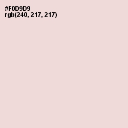 #F0D9D9 - Vanilla Ice Color Image