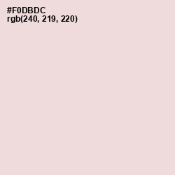 #F0DBDC - Vanilla Ice Color Image