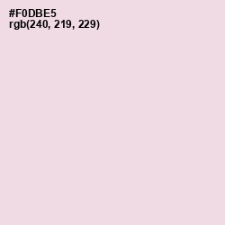 #F0DBE5 - We Peep Color Image