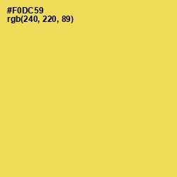 #F0DC59 - Energy Yellow Color Image