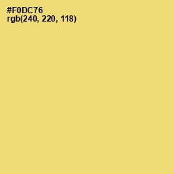 #F0DC76 - Golden Sand Color Image