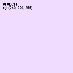 #F0DCFF - Pink Lace Color Image