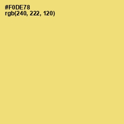 #F0DE78 - Golden Sand Color Image