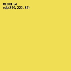 #F0DF54 - Energy Yellow Color Image