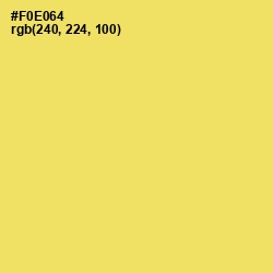 #F0E064 - Portica Color Image