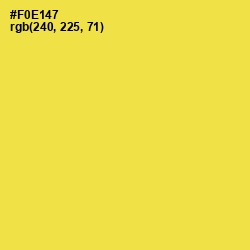 #F0E147 - Starship Color Image