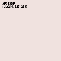 #F0E3DF - Cinderella Color Image