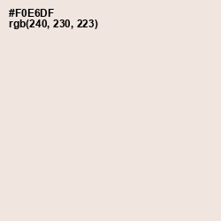 #F0E6DF - Albescent White Color Image