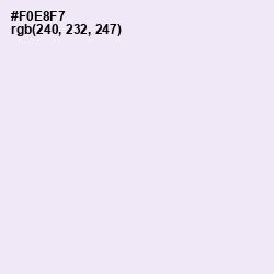 #F0E8F7 - Blue Chalk Color Image